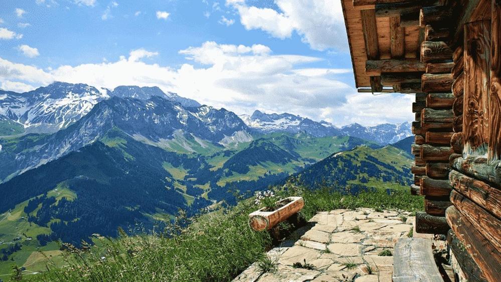 Edelweiss 4 Zi Ferienwohnung In Landhaus Frutigen Exteriör bild